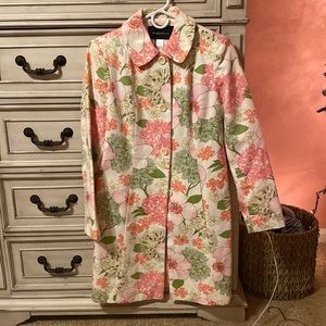 Long flowery coat